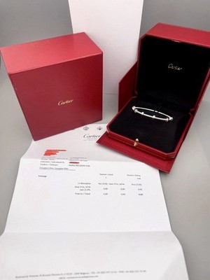 Cartier Armreif ECROU in 750 Weissgold - Grösse 18 - FULL SET