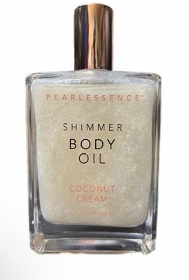 Pearlessence Shimmer Body Oil Coconut Cream 5 fl oz