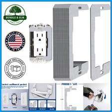 Metal Flush Fit Device Leveling Plates, 20 Pcs for Electrical Receptacles