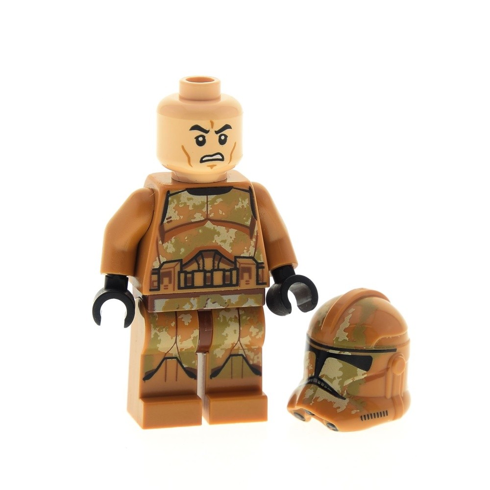 1X Lego Minifigure Star Wars Phase 2 Geonosis Clone Trooper Nougat 75089 SW0606