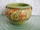 Roseville Pottery Blackberry Jardinière 4" with Handles 1930's