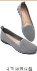 Womens Mesh Slip-On Ballet Flats Lightweight Gray Round Toe US 12 EU 43 — photo 1