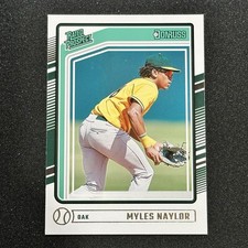 2024 Panini Donruss Myles Naylor Rated Prospect #196 Athletics