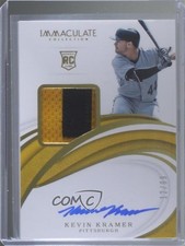 2019 Panini Immaculate Rookie Patch Auto 12/99 Kevin Kramer #10 Patch Auto 6fs