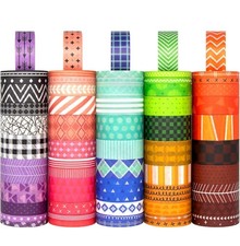 60 Rolls Washi Tape Set - Decorative Adhesive Masking Tape for Scrapbooking...