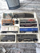 Vintage Marx 666 Steam Engine Electric Train 52875 Set Complete W/ Track