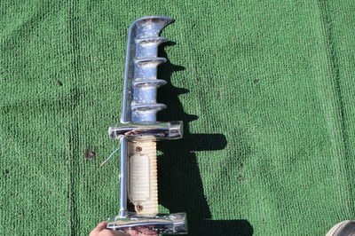 1955 1956 Packard 2 door front of quarter panel finger molding with light housin