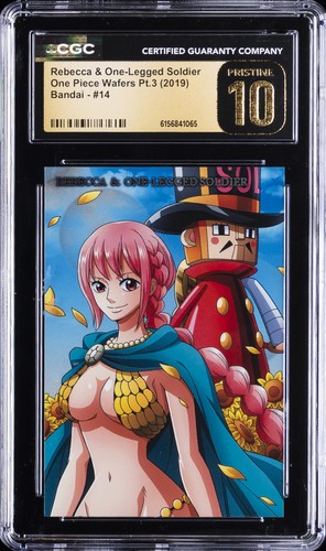2019 ONE PIECE WAFER BANDAI PT. 3 REBECCA & ONE-LEGGED SOLDIER CGC 10 PRISTINE