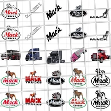 Mack Truck Logo Waterslide Decals For Nails, Hot Wheels, Etc Set Of 50 JH