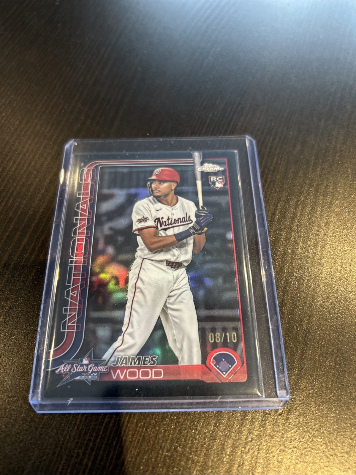 2025 Topps Chrome Update James Wood All-Star Game Ref. RC Black 08/10 ASGC-39