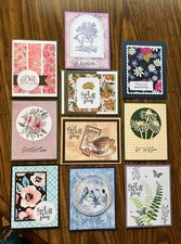 10 handmade Get Well cards with envelopes . 0128