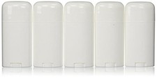 Deodorant Container Oval Empty 2.65oz/78ml - Twist-Up Refillable Plastic Tube...