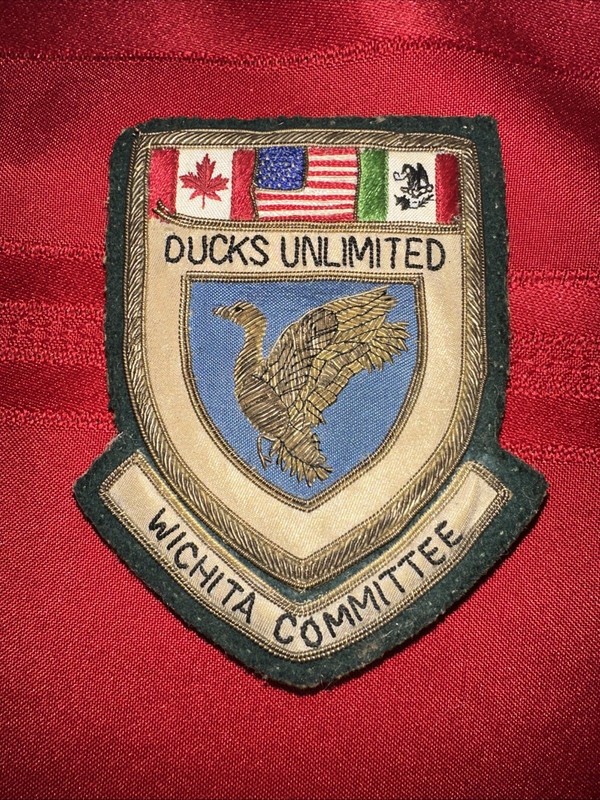 Vintage Rare Ducks Unlimited Wichita Committee Bullion Patch Boy Scouts