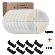 12-PCS Replacement Filters for Pet Cat Water Fountain Activated Carbon Filters