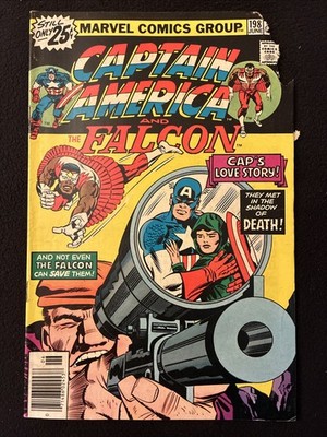 CAPTAIN AMERICA 198 READER SOME WORDS MISSING MARVEL 1976 M1S