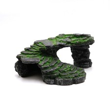 Turtle Basking Platform Resin Landscape Terrace Rock Reptiles Accessories
