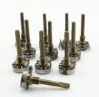 Qty 11 NOS 1961 Stackpole 3M Ohm Audio Taper Potentiometers Tested 3.605–3.736MΩ — photo 1
