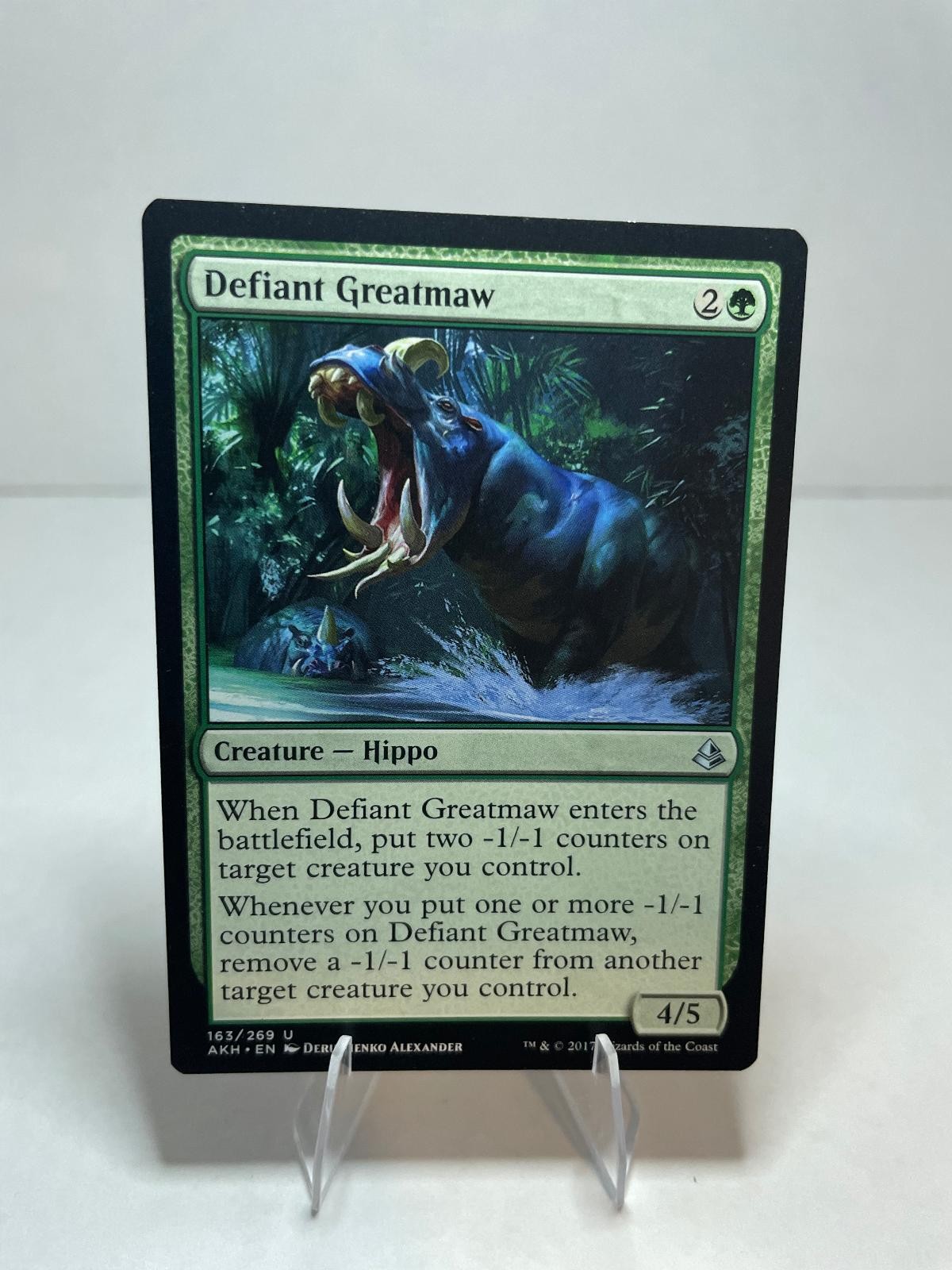 Defiant Greatmaw 163 Uncommon Amonkhet Lightly Played