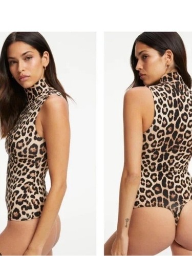 Good American Leopard Print Bodysuit XL