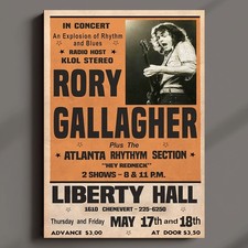 Rory Gallagher  Poster MULTI-PRINT 3 FRAMED Options EXCLUSIVE