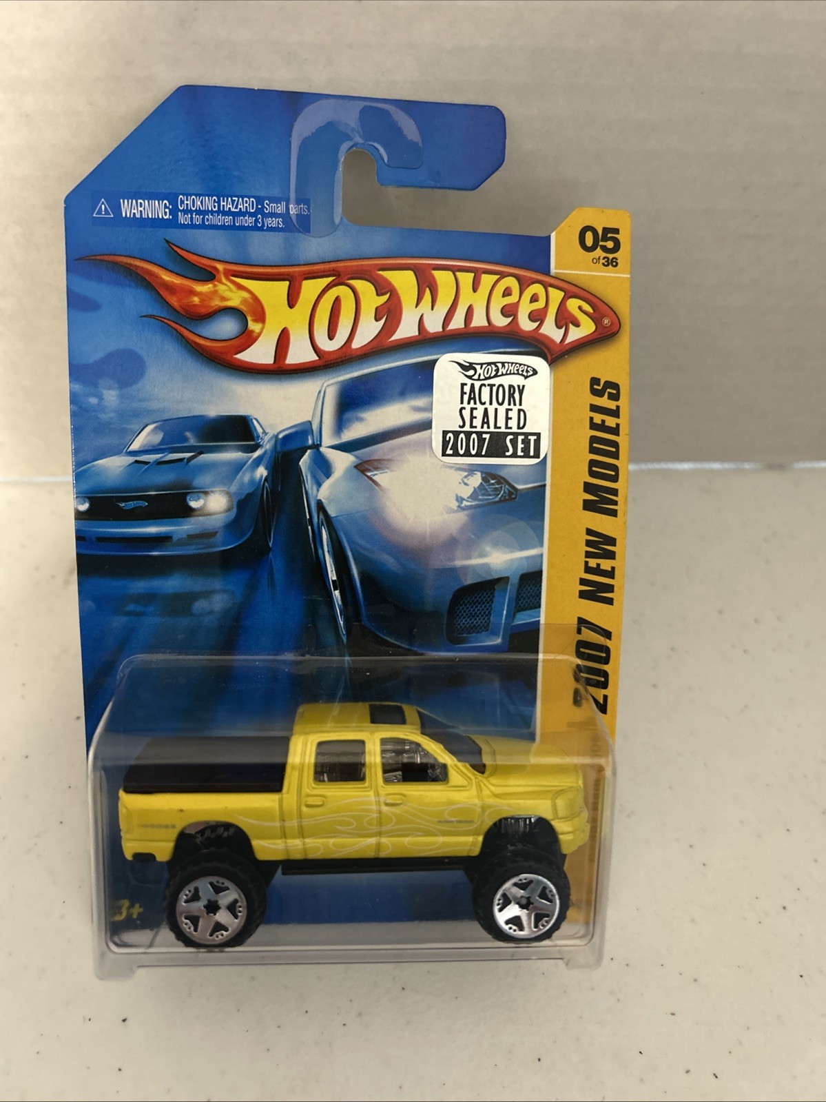 Hot Wheels 2007 New Models #5/36 Dodge Ram 1500 #005/180 Factory Sealed