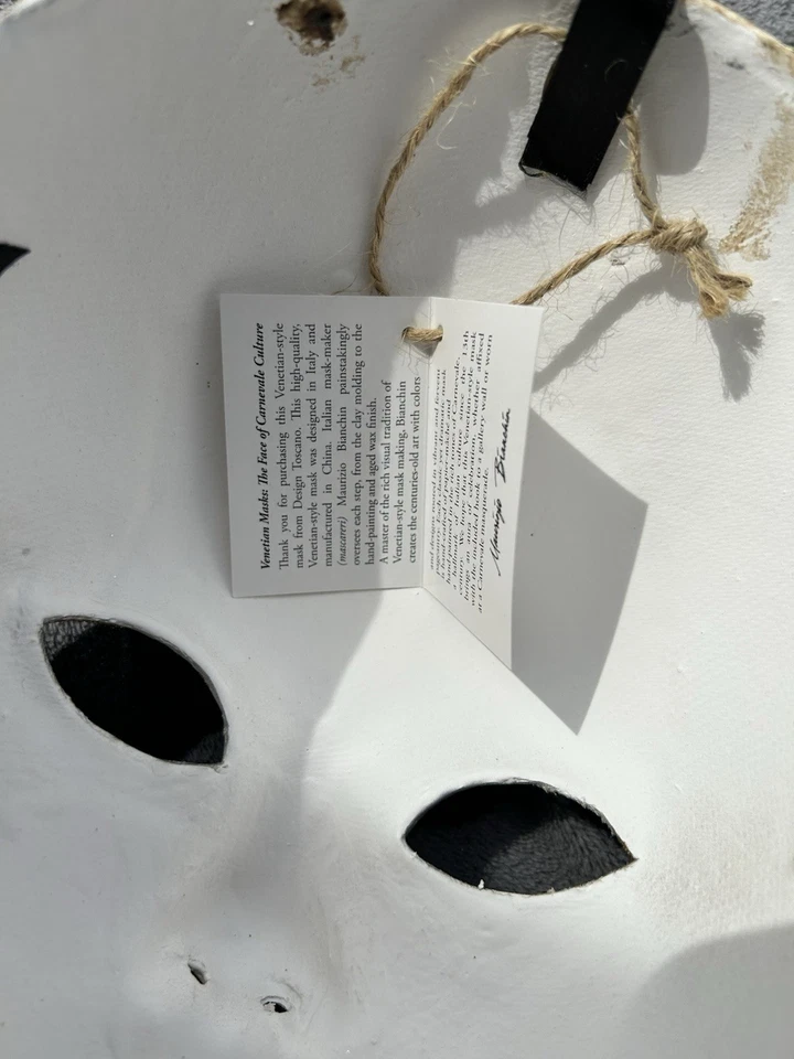 CARNIVALE MASK BY MAURIZIO BIANCHIN New  Mask Toscano - Image 4 of 4