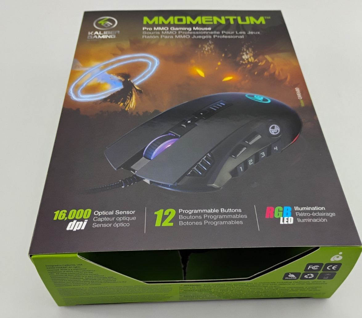 IOGEAR 12 Button MMO  12 programmable buttons 5 dpi settings