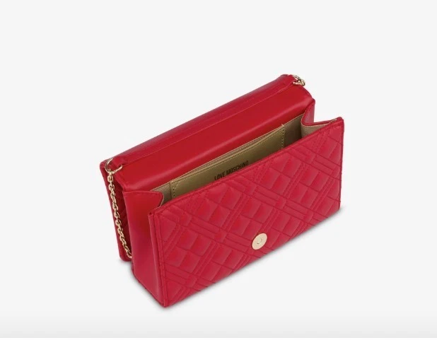 Elegante Bolso Diario Inteligente Acolchado Electrifying Red Love Moschino JC4079PP0FLA0500 Foto 3 de 4