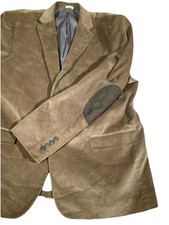 Saddlebred Corduroy Blazer Mens 46R Brown Sport Coat Elbow Pads University