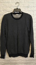 Men Reiss Sweater Black Cotton 38 / M