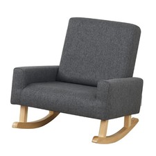 Baby Rocking Chair, Chair,Sofa,Sofa for Children,Linen Fabric and Solid Shaky...
