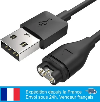NORYVA Chargeur pour Garmin Venu Forerunner 935 945 45s Approach S60 X10 Vivoactive 3 4