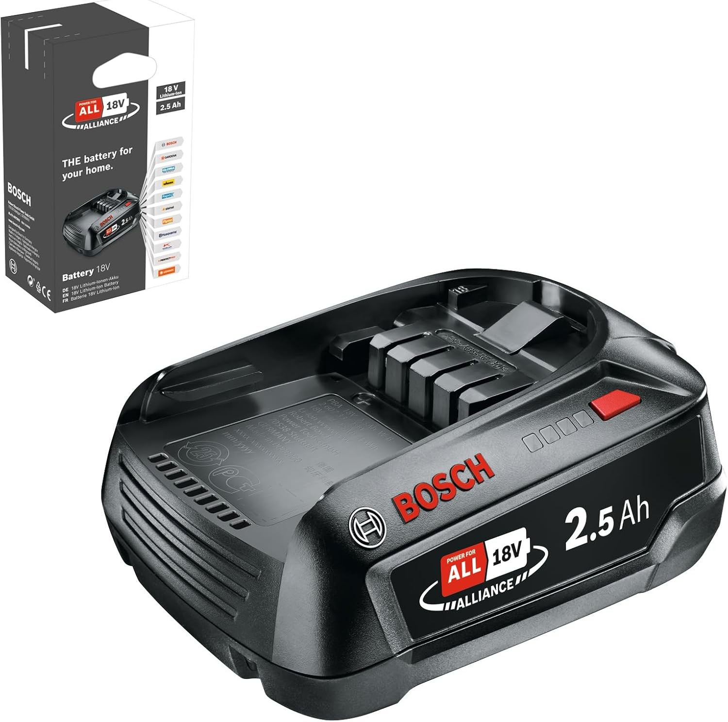 Bosch PBA 18V 2.5Ah Lithium-Ion Battery Pack for Power Tools