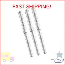 Uni-ball UM 153 Signo Broad Point Gel Pen - White - Pack of 3