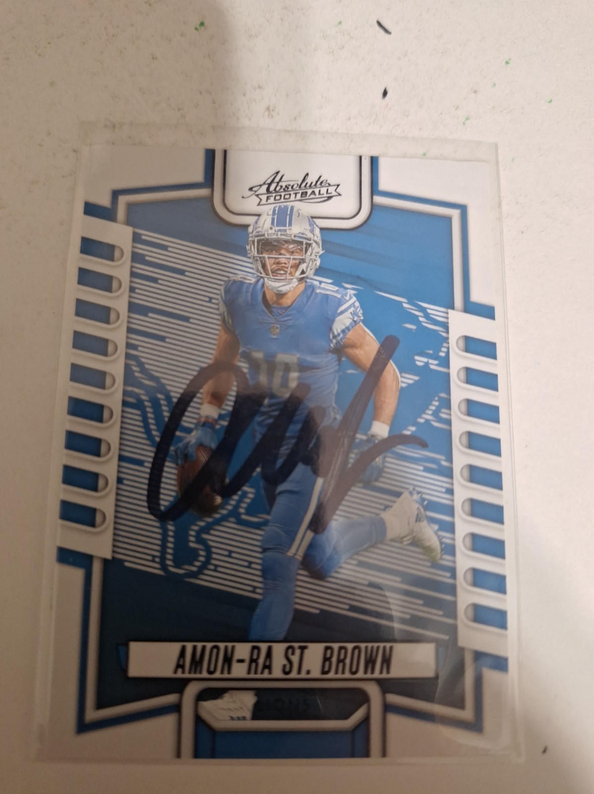 Amon Ra St Brown Autograph Card