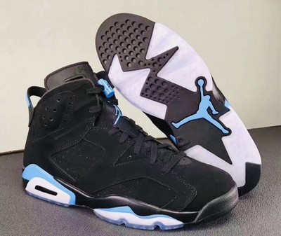 Size 8.5 - Air Jordan 6 Retro Black UNC Blue Suede (384664  display picture 3