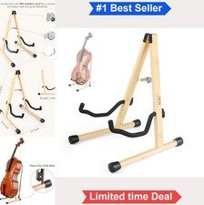 Guitar Stand Wood Instrument Stand A-Frame for Acoustic Electric Bass Cello