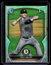 2023 Bowman Draft #BDC-51 Cole Miller Chrome Lunar Glow Refractor