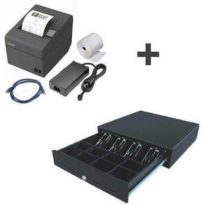 Set: Epson TMT-20-III USB + neue Kassenlade / Bondrucker TM-T20III + Geldlade