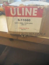 BRAND NEW  ULINE S-11660 Metalized Food Bags 3x5/2.5 mil