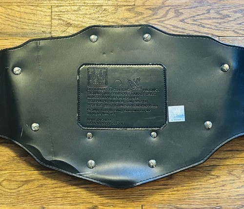 OFFICIAL FIGS TOY CO ECW BIG SILVER WORLD CHAMPIONSHIP REPLICA WRESTLING BELT - Picture 8 of 11