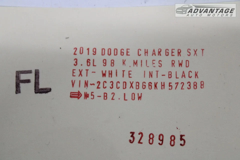 Cargador Dodge 2011-2023 panel de puerta lateral izquierda sello de resistencia OEM Foto 3 de 3