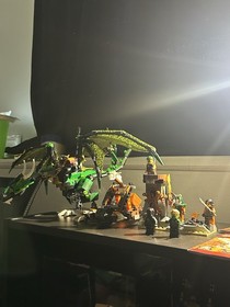 LEGO Ninjago 70593 Lloyd's Elemental Dragon Skybound Set 100% Complete w manuals