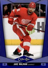 2024-25 Upper Deck O-Pee-Chee - Base - Blue #474 Jake Walman - San Jose Sharks