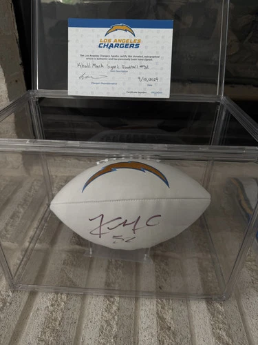 Los Angeles Chargers Autographed – Khalil Mack football