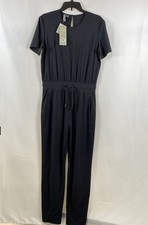 Sweaty Betty Women's Black Explorer Jumpsuit Short Sleeve Recycled NWT Sz M