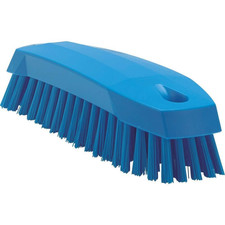 35873 Hand-Held Scrub Brush, Polypropylene, Polyester Bristle, 7", Blue