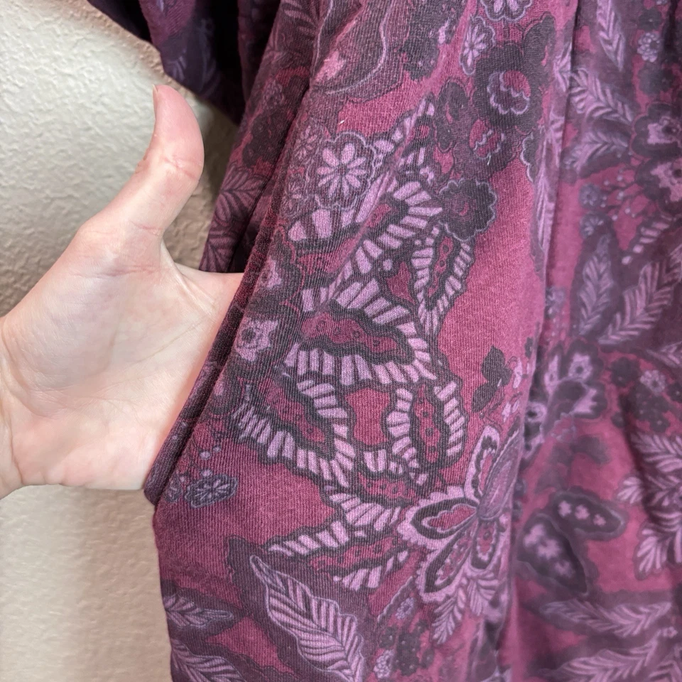 Abrigo BRYN WALKER Bambú/Algodón Orgánico Vellón Vigne Floral Lagenlook Margo M Foto 4 de 4