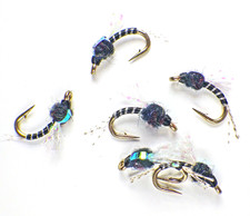 WD40 Nymphs Top Secret Black Mirage - Premium Trout Fly Fishing Flies Lot