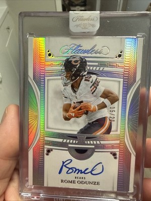 2024 Panini Flawless - Rookie Debut Signatures Rome Odunze Jersey Color/# Match